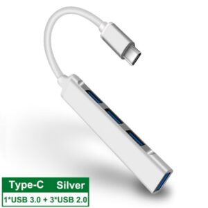 USB C HUB 3.0 Type C 4 Port Multi USB Splitter Adapter OTG For HUAWEI Xiaomi Macbook Pro 13 15 Air Pro PC Computer Accessories