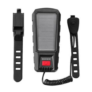 Solar Charging Bike Headlight With 130dB Horn 400LM 200M 2000mAh Waterproof 3 Modes Warning Flashlight For Road Mountain Bicycle