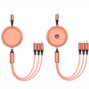 3 In 1 Retractable Data USB Cable for IPhone Charger Fast Wire Charging Cable for Android Phone Type C Xiaomi Huawei Samsung