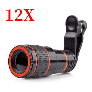 Lens Universal Clip 20X/12X Zoom Phone Camera Telephoto Lens Monocular Telescope Phone Universal Optical Telescope Lens Kit