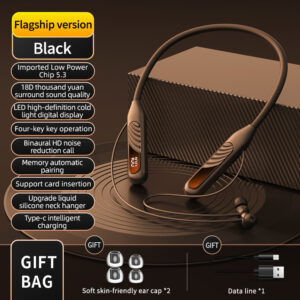 BT-8 New Wireless Bluetooth Earphones Headphones Outdoor Sports Headset 5.3 With Display Button Control Earbuds for Muisc