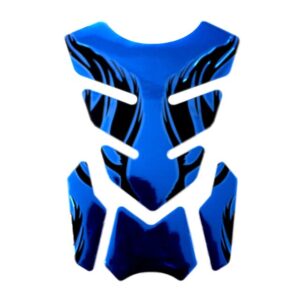 1pc Motorcycle Tankpad Sticker Fishbone 3D Tank Pad Stickers Oil Gas Protector Cover Decoration Flame Motorcycle Accessories