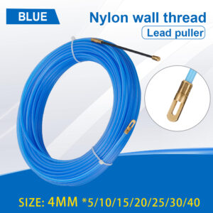 4mm 5M~40M Fiberglass Cable Puller Electric Cable Guide Device Nylon Duct Snake Wire For Electrician Fish Tape Wire Aid Tool