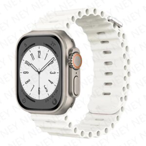 Ocean Strap For Apple watch Ultra 2 49mm band 44mm 45/41mm 40/42mm Silicone Original 1:1 Bracelet iWatch Series 9 8 7 6 5 4 3 se