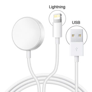 For Apple Watch 2 IN 1 Charger Wireless Magnetic For iWatch 8 Ultra 7 6 5 SE USB Type C Portable Fast Charge Station Accessories