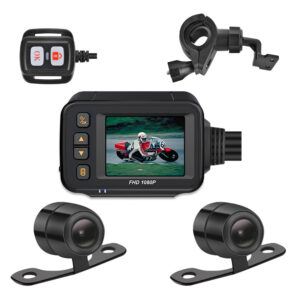 WiFi Motorcycle DVR Dash Cam 1080P+1080P Full HD Front Rear View Waterproof Motorcycle Camera GPS Logger Recorder Box
