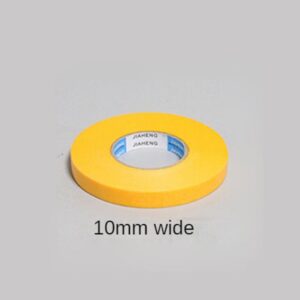 50M Yellow Masking Tape Adhesive Painting Masking Tape Textured Paper Car Paint Decoration Seamless Hand Tear For Painters Tape
