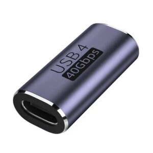 90 Degree USB C Converter Thunderbolt Type C Adapter Female to Male Right Angle Elbow USBC Earphone Audio Data Charge Extender
