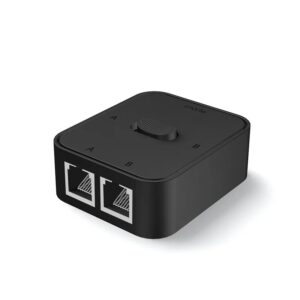 2 Port 1000Mbps Gigabit Network Switch RJ45 Switch Network Splitter Cable Extender Selector Power Free 2 Way adapter Connector