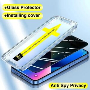1-2Pc 8K High End Tempered Glass For iPhone 15 14 13 12 11 Pro Max XS MAX 15 Plus Screen Protector With Alignment Mounting Cover