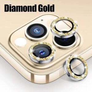 3Pcs Glitter Camera Lens Protection For Iphone 15 14 13 11 Pro Max Plus On Iphone 12 13 11 Pro Max Lens Tempered Glass