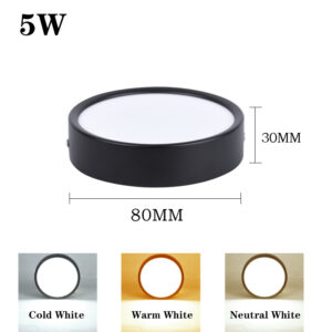 LED Downlight 220V Spot Three colors Dimming home Appliance Surface mounted LED Ceiling Downlight Light Cold Warm white Lamp