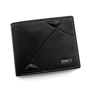 2023 New Spot men’s wallet short multi-card fashion casual young men thin three fold horizontal