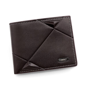2023 New Spot men’s wallet short multi-card fashion casual young men thin three fold horizontal