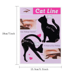 Cat Line Stencils Eye Template Shaper Model Easy To Make Up Eyeliner Card for Eye Makeup Tools
