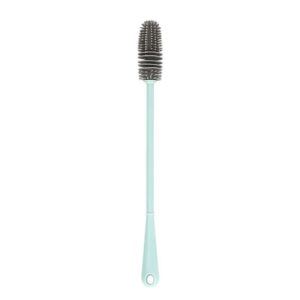 Silicone Milk Bottle Brush Cup Scrubber Glass Cleaner Long Handle Drink Bottle Clean Brush Kitchen Cleaning Tool