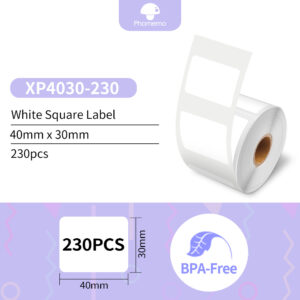 Phomemo Label Printer M110 Label Maker Barcode Label Printer for Address, Barcode, Clothing, Photo,Logo,Jewelry,Retail,Business
