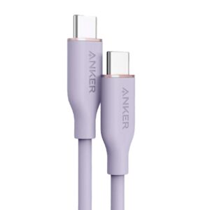 Anker PowerLine III Flow USB Type C with Lightning Connector 6ft USB 2.0 Type C Charging Cable Fast Charge for iPhone 15 Series