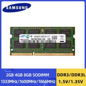 1/2PCS Samsung Ram Laptop DDR3L DDR3 8GB 4GB 2GB 1333Mhz 1600Mhz 1866MHz SO-DIMM PC3-10600 12800 Notebook 1.3V/1.5V Ddr3 RAM