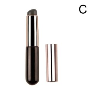 Upgrade Silicone Lip Brush Portable Round Head Lip Brush Professional Mini Concealer Smudge Brush With Cover Makeup Brush