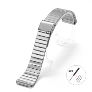 Metal Strap Watchband for Casio F-91W F105 F108 A158W A168 AE1200 AE1300 Universal Ultra-thin Stainless Steel Strap 18mm 20mm