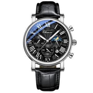 CHENXI Fashion Business Mens Watches Top Luxury Quartz Watch Auto Date Chronograph Men Leather Waterproof Wristwatch