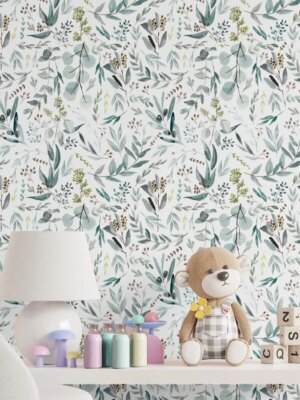 1 volume of leaves and branches pattern self-adhesive decorative wallpaper thickening moisture-proof indoor wall paste