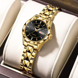 BINBONG Original B5552 Fashion Leisure Watch For Women Waterproof Date Week Luxury Luminous Stainless Steel Quartz Wrist watches