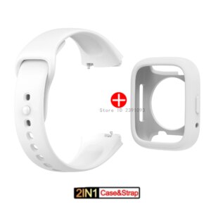 Official same model Silicone Strap For Redmi watch 3 Active Bracelet Wristbands+Protective Cover for Xiaomi Redmi watch 3 band