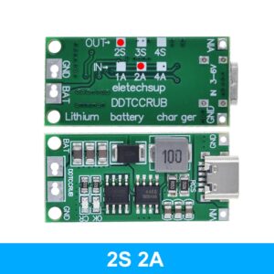 Multi-Cell 2S 3S 4S Type-C To 8.4V 12.6V 16.8V Step-Up Boost LiPo Polymer Li-Ion Charger 7.4V 11.1V 14.8V 18650 Lithium Battery