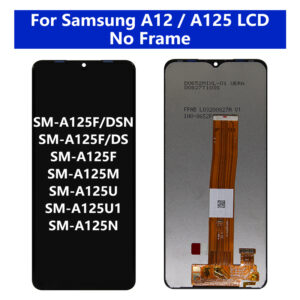6.5″ LCD For Samsung A12 A125 LCD with Frame Touch Screen Digitizer LCD For Samsung SM-A125F A125F/DS Display
