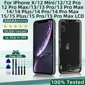 OLED 12 Pro Max LCD For iPhone X Display 3D Touch 13 Pro Max Screen Replacement For 12 Mini 14 Plus incell 15 Plus display 15