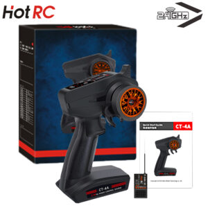 HOTRC CT-4A 4CH 4 Channel Radio Control 2.4GHZ FHSS System Transmitter with Receiver F-04A 300m Distance 2S 4V-9V for RC Car Boa