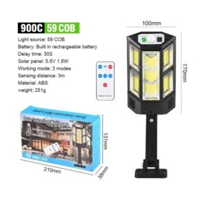 Newest Solar LED Lights 9900LM Outdoor Solar Lamp Of Motion Sensor 4 Mode Waterproof IP65 Solar Garden Light Street Yard Lanter