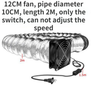 Domestic fume exhauster strong exhaust fan rental room kitchen exhaust fan duct fan bathroom ventilator Adjustable Speed fan
