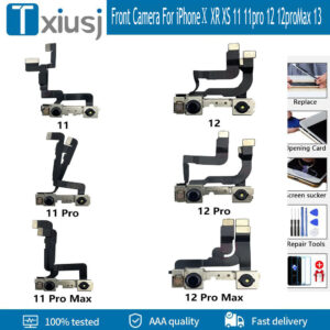 Original Front Camera For iPhoneX XR XS 12 12proMax 13 13promax Proximity Sensor Face Front Camera Flex Cable Phone Repair