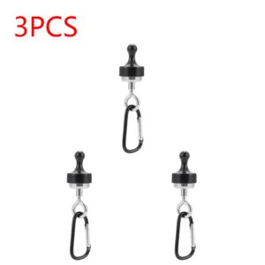 10-1pcs Strong Magnetic Carabiner Keychain Camping Snap Clip D Type Lock Buckle Outdoor Tent Canopy Hanging Buckle Hook Clasps