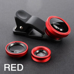 3 in1 Fisheye Phone Lens 0.67X Wide Angle Zoom Fish Eye Macro Lenses Camera Kits With Clip Lens Kits On The Phone for Smartphone