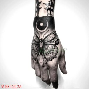 Waterproof Temporary Tattoo Sticker eagle Crow Gothic eye Fake Tatto Flash Tatoo Hand back Arm art Tattoos for boy Women Men