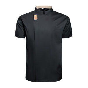 Chef Jacket for Men Women Short Sleeve Cook Shirt Bakery Restaurant Waiter Uniform Tops Hotel Kitchen Clothes Catering Workwear