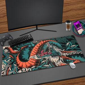 Large Game MousePad Japanese Dragon Gaming Accessories HD Print Office Computer Keyboard Mouse pad XXL PC Gamer Laptop Desk Mat