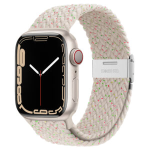 Braided solo loop Strap For Apple watch band 44mm 40mm 45mm 41mm 42mm 49mm Elastic bracelet iWatch series 3 se 5 6 7 8 9 ultra 2