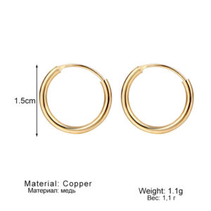 IPARAM Simple Small Hoop Earrings for Women Men Cartilage Ear Piercing Jewelry Pendientes Fashion Accessories Wholesale