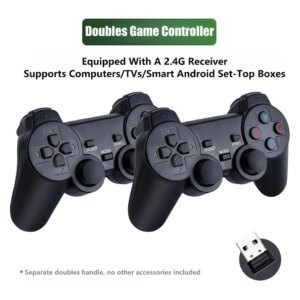 4K Video Game Stick Wireless M8 Controller Gamepad Built-in 20000+ Games 64G Retro Handheld Game Player HD TV Game Stick For Kid