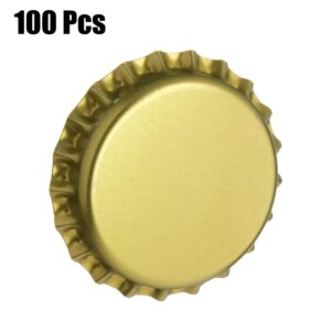 UPORS 100Pcs/Lot Beer Bottle Crown Caps Oxygen Absorbing Seal Beer Bottle Caps for Home Brewing