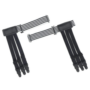 1 Pair Men Shirt Stay Belt with Non-slip Locking Clips Adjustable Lock Tirant Shirts Tucker Leg Thigh Suspender Garters Strap