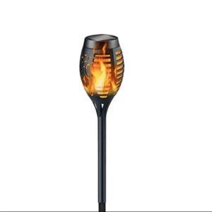12LED Solar Flame Torch Light Flickering Light Waterproof Garden Decoration Outdoor Lawn Path Yard Patio Floor Lamp