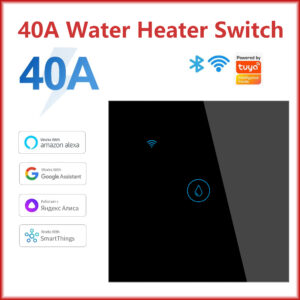 40A Tuya Smart Wifi Water Heater Boiler Touch Wall Switch Air Conditioner Light Timing EU Us Brazil App For Alexa Google Home