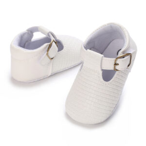 VALEN SINA Christening Baby Boy Shoes 1 Year Old Soft Sole Babies Fashion White Baptismal Shoes Baptism Shoes for Girls