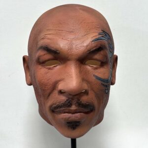 Realistic Mike Tyson Mask Boxing Champion Head Cover Fancy Dress Party Funny Costume Accessory Fans Support Cosplay Latex Mask